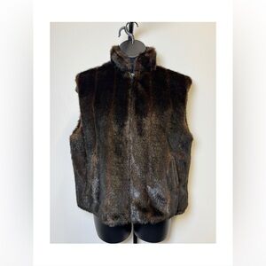 Marvin Richards Brown Faux Fur Vest